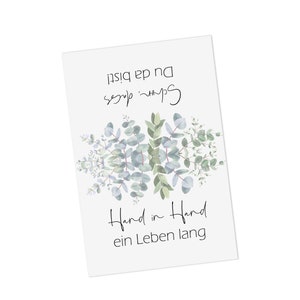 Gastgeschenk zur Hochzeit Hand in Hand ein Leben Lang EUCALYPTUS Bild 5