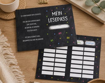 10 x Reading Pass for Primary School Enrollment Gift Back to School