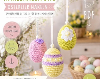 Crochet pattern for Easter eggs (ebook/PDF) Crochet pattern for Easter