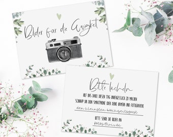 25 Bilder für die Ewigkeit Fotoaufgaben Hochzeit EUCALYPTUS mit Beispielen Fotobox Karten Fotospiel für Hochzeitsgäste