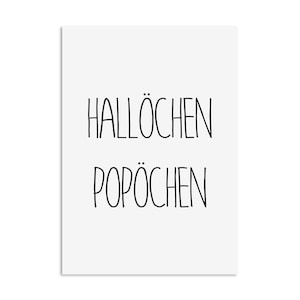 Poster Badezimmer HALLÖCHEN POPÖCHEN Geschenk Einzug Bild 1