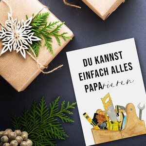 Vatertagskarte Postkarte Vatertag PAPARIEREN Vatertag Karte, Vatertag Geschenk, Vatertag Geschenkideen Bild 4