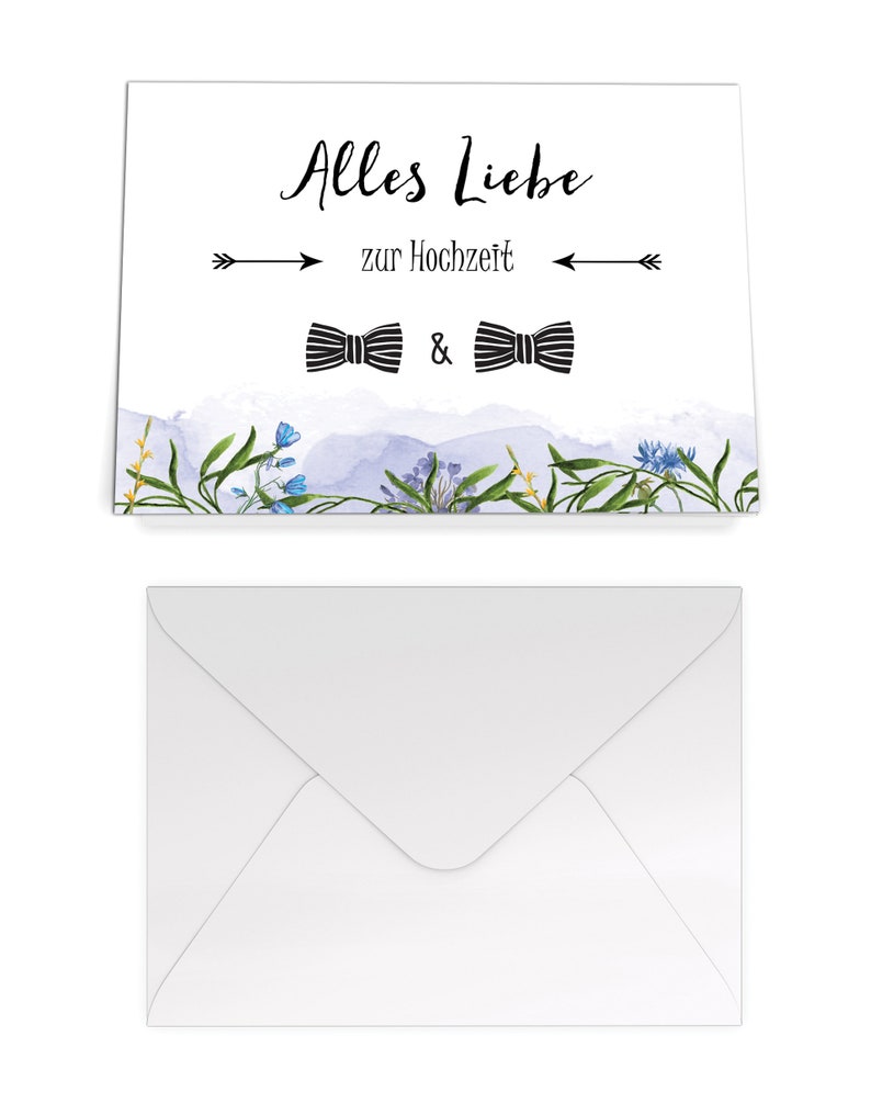Congratulations card wedding men wedding card with envelope