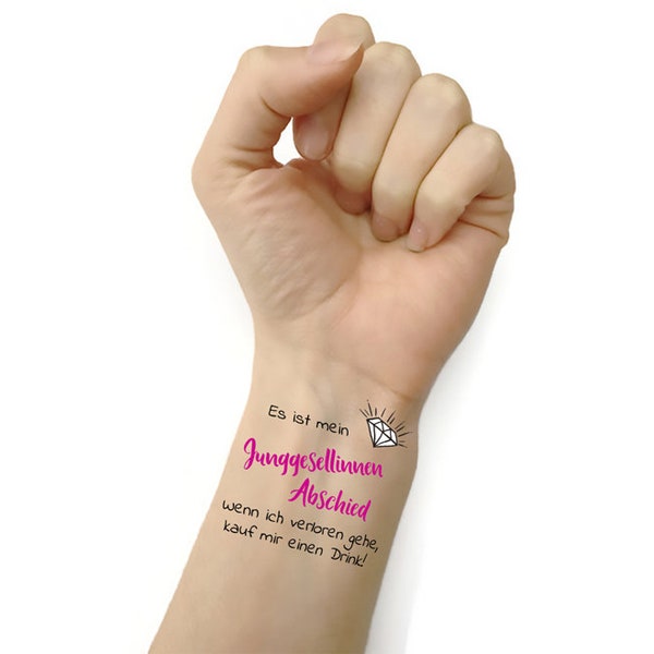 Bachelor Party Tattoo Set 10 pièces Bachelorette Party Bracelet Bachelorette Party Décoration Bachelor Party Game JGA Femmes