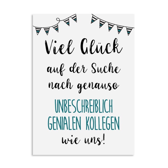 Lustige Abschiedskarte Für Kollegen – Humorvoll, 20x14 Cm, Mit Umschlag, Für Männer & Frauen