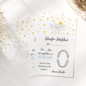 Tooth Fairy Certificate 20 pieces, Tooth Fairy Gift, Tooth Fairy Letter, Tooth Fairy Certificate, Tooth Fairy Card, Brushing Teeth Children, Tooth Fairy Set image 4