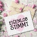 Postkarte Spruch Eigenlob stimmt, Postkarte Sprüche Postkarten