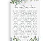 Hochzeitscountdown DOWNLOAD DIN A4 + DIN A3 Eucalyptus Countdown Hochzeit Vorlage
