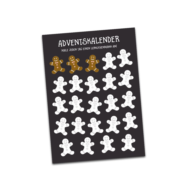 Postkarte Adventskalender Weihnachtskalender Postka Produktbild-Vorschau 5