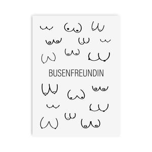 Carte postale BUSENFRIEND cadeau copine carte postale amitié