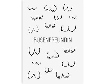 Postcard BOSS FRIEND Gift Girlfriend Postcard Friendship