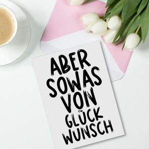 Geburtstagskarte Aber SOWAS von GLÜCKWUNSCH Geschenk Freunde Geburtstag Bild 3