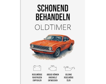 Birthday card funny OLDTIMER birthday card men gift