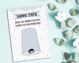 Papa VatertagVatertagskarte, Postkarte Vatertag, Vatertagskarten, Vatertagsgeschenk, Vatertag Geschenkideen