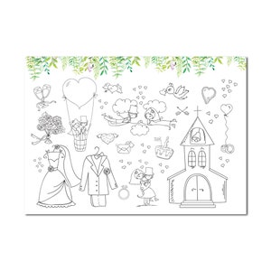 10 x Set despace pour peindre Mariage Vert image 1