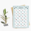 Postcard Fitness &quot;Join in and stay fit!&quot;, Postcards Motivation, Sport, Advent Calendar Postcard