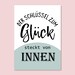 Postkarte GLÜCK Der Schlüssel zum Glück Postkarte Etsy.de