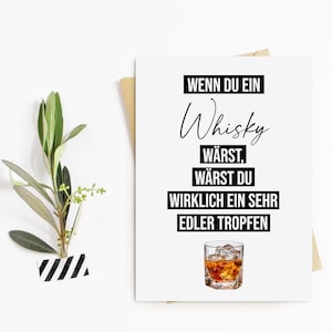 Geburtstagskarte WHISKY lustige Postkarte Geburtstagskarte Männer Bild 2