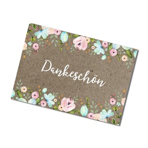 Postkarte Dankeschön, Danke Grußkarte, Karte Danke, Dankeskarte Hochzeit, Danke Geschenk, Danke Postkarte, Danksagung Hochzeit, dankeschön Bild 2