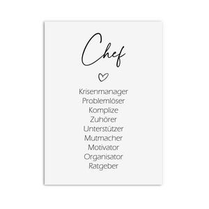 Carte postale SYNONYMES cadeau patron carte patron