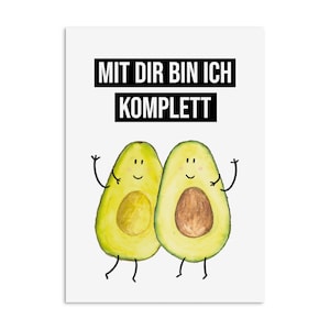 Carte postale AVOCAT Avec toi je suis cadeau complet Saint Valentin carte postale amour