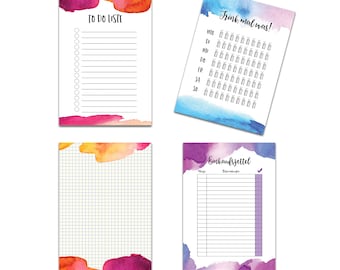 To Do Planner Set 4-piece, shopping list, drink list, daily planner, daily plan, to do block, notepad, to do list, notebook, notepad