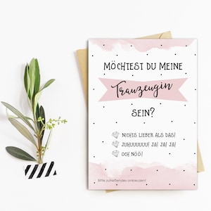 Carte postale Voudriez-vous être ma demoiselle d'honneur ? Comprend une enveloppe pour carte à cocher cadeau de demoiselle d'honneur demoiselle d'honneur