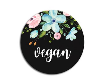 25 Sticker vegan, Geschenkaufkleber, vegan Sticker, vegan Etiketten, vegan Aufkleber, Geschenk Sticker, Etiketten handmade, Sticker handmade