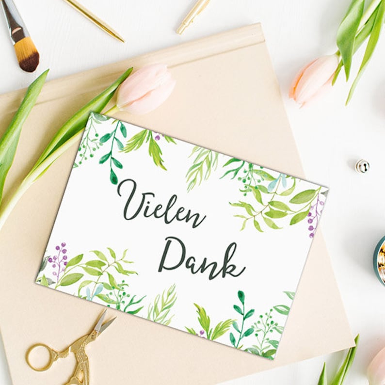 50 Karten Vielen Dank GrĂŒne Hochzeit Karte Danke | Etsy 50 Karten Vielen Dank GrĂŒne Hochzeit Karte Danke | Etsy