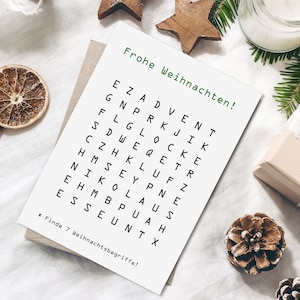 Christmas Card Word Search Postcard Christmas Christmas Christmas Gifts Christmas Decoration Greeting Cards Christmas