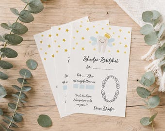 Tooth Fairy Certificate 20 pieces, Tooth Fairy Gift, Tooth Fairy Letter, Tooth Fairy Certificate, Tooth Fairy Card, Brushing Teeth Children, Tooth Fairy Set