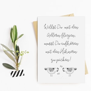 Carte postale Voulez-vous voler avec la carte de motivation des aigles, carte d'encouragement