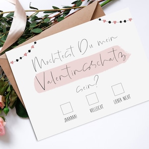 Cartolina Ti piacerebbe essere il mio Valentino? Regalo di San Valentino