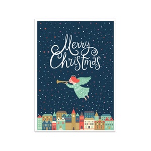 Postcard Merry Christmas Angel, Postcard Christmas Cards Christmas Gifts Christmas Decoration Cards Christmas image 3