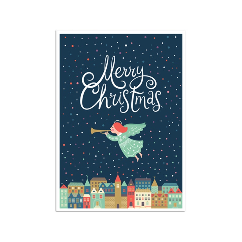 Postcard Merry Christmas Angel, Postcard Christmas Cards Christmas Gifts Christmas Decoration Cards Christmas image 3