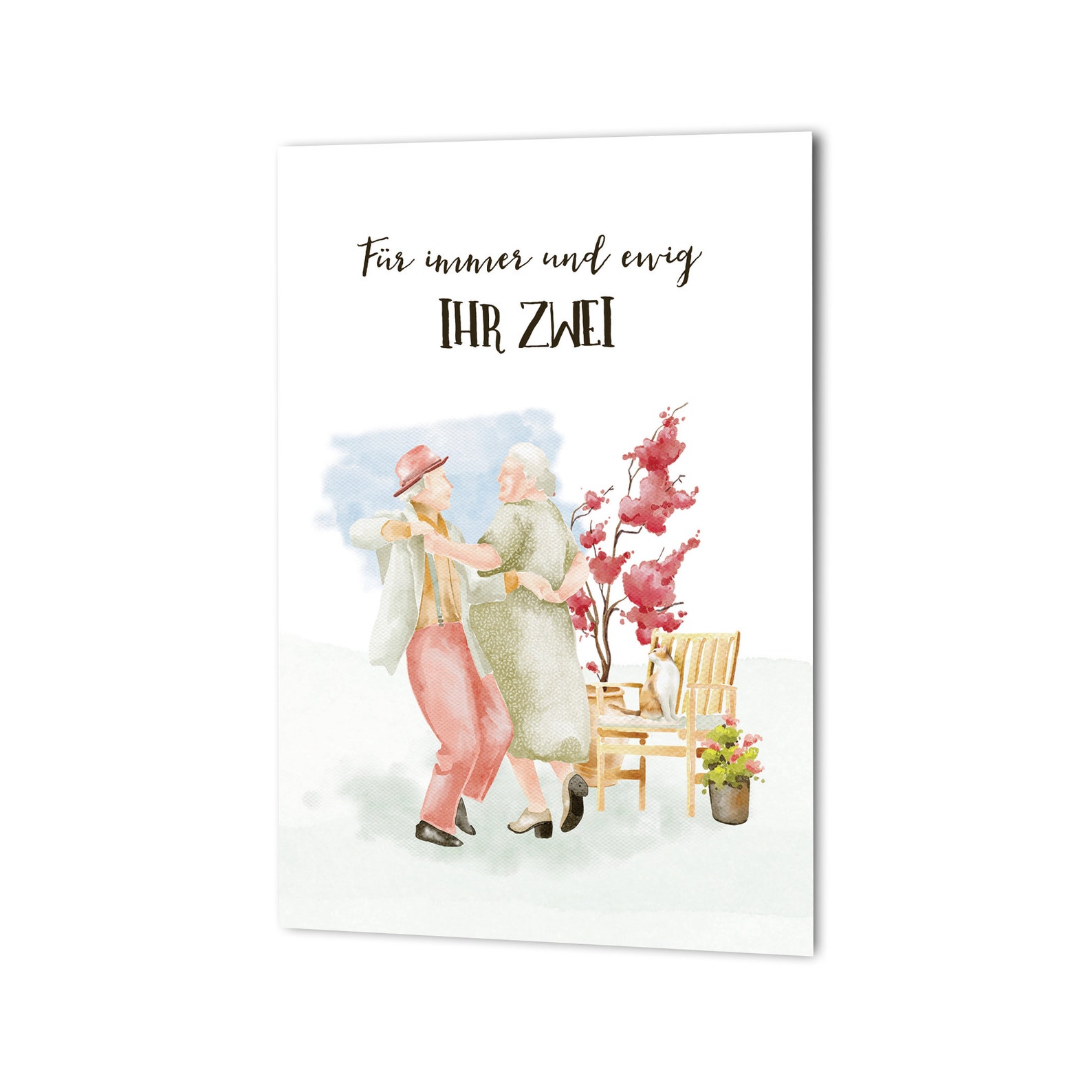 Glückwunschkarte Hochzeit tanzendes Ehepaar Karte Etsy