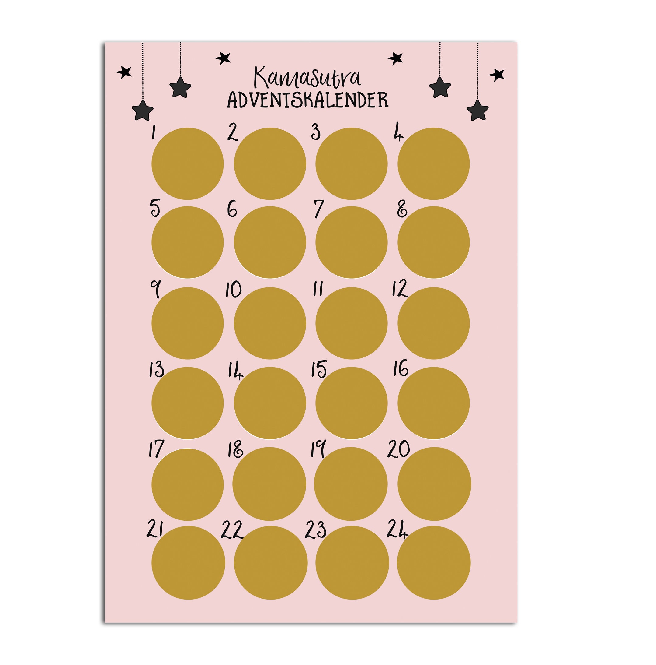 Advent Calendar to Scratch KAMASUTRA Advent Calendar A3 Christmas Calendar  - Etsy