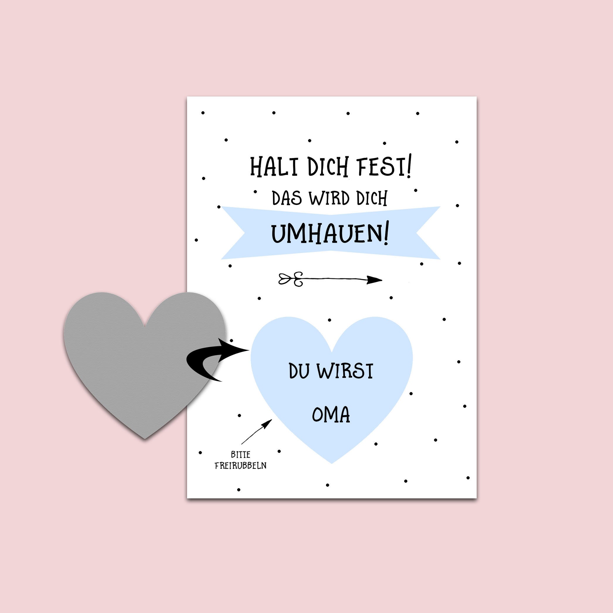 3 Rubbelkarten Mit Umschlägen – Bunt, DIN A6, Inkl. 3 Silberne Herz-Rubbelsticker, Perfekt Für Überraschungsgrüße