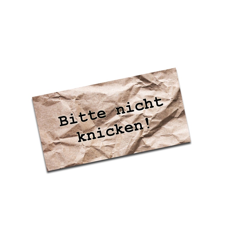 100 Sticker Bitte nicht knicken, Aufkleber Set Briefetiketten Etiketten selbstklebend Warnaufkleber Bild 1