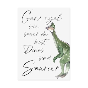 Postkarte Dinos sind SAURIER Tut mir leid Karte Entschuldigungskarte