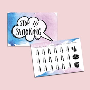 5 x Smoking Cessation Cards, Quit Smoking, Smoke Free, Become a Non-Smoker, Quit Smoking Tips, Stop Smoking, Quit Smoking image 2