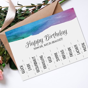 Postkarte Geburtstag "Nimm Dir was Du brauchst" Geburtstagskarte, Geburtstags Postkarte, Geburtstag Mama, Geburtstag Freundin, Geschenkidee