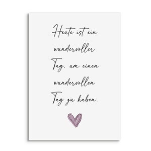 Carte postale WONDERFUL DAY cadeau petite amie carte postale amitié