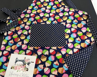 Reversible Toddler/child/kid Apron age 1-4 cooking/baking with Grandma/Nanny/Nana/Nonna tradition/Christmas/holiday/gift