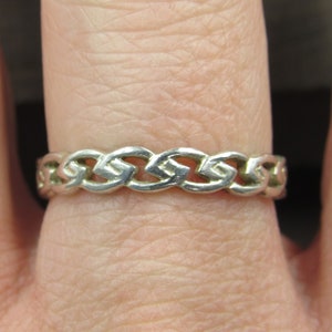 Size 8.75 Sterling Silver Celtic Band Ring