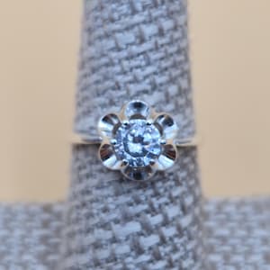 Size 7.25 Sterling Silver Stunning Avon Cubic Zirconia Gem Ring A4545
