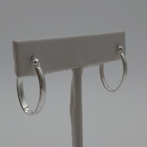 Sterling Silver Bright U Shape Hoop Earrings A1671
