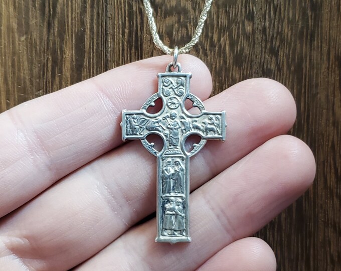 18 Inch Sterling Silver Antaya Ornate Cross Pendant Necklace - Etsy