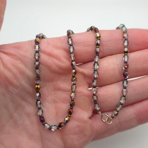 16 Inch 925 Sterling Silver Cute Petite Colorful Crystal Necklace