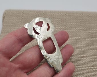 Sterling Silver Unique Symbol Large Pin Brooch B376 - Etsy